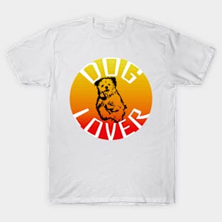 Dog Lover Puppy Sunset T-Shirt